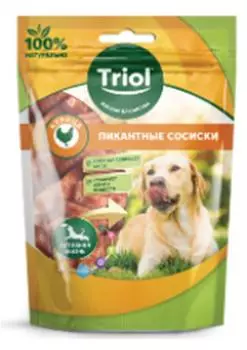 Лакомство для собак триол 70г пикантные сосиски курица