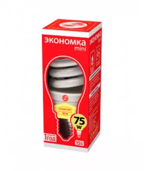 Лампа энергосберегающая экономка мини spc 15w e14