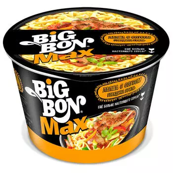 Лапша Big Bon 95г с соусом говядина гриль б/п