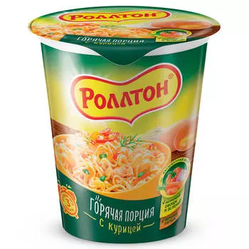 Лапша Роллтон 70г курица стакан б/п