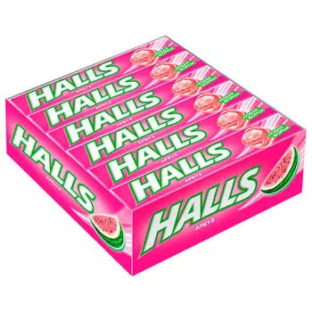 Леденцы Halls 25г со вкусом арбуза