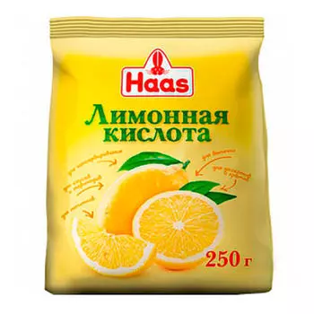 Лимонная кислота Haas 250г пищевая