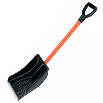 Лопата автомобильная алюминиевый черенок v-образная пластиковая ручка 89см стелс 61586