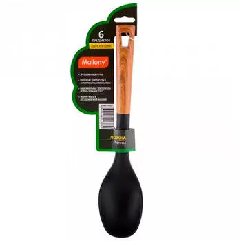 Ложка Foresta 32,5*7см Mallony Foresta нейлон ручка пластик п/дерево 006460