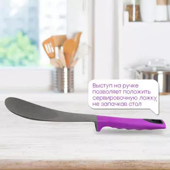 Ложка сервировочная Европа фиолетовая kt030 e