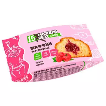 Маффин протеиновый ProteinRex 40г лесная малина