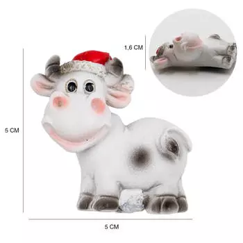 Магнитик Европа корова 5*1,6*5см полирезин cx2021b-2