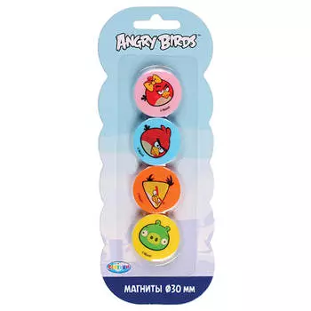Магниты 4шт энгри бердс 84458