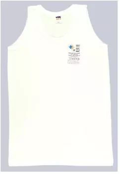 Майка для мальчика белая р.32