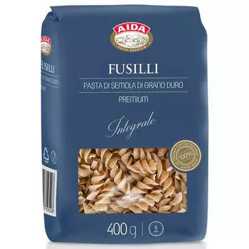 Макароны аида 400 г цельнозерновые спираль