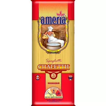 Макароны Ameria 900г №3 спагетти