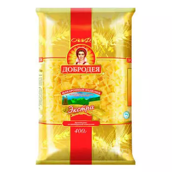 Макароны Добродея 400г атласный бантик