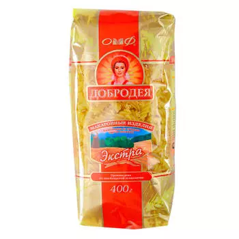 Макароны добродея 400 г спираль малая