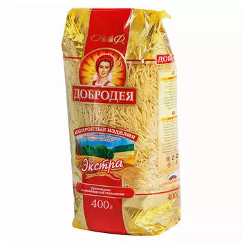 Макароны Добродея 400г вермишель экстра