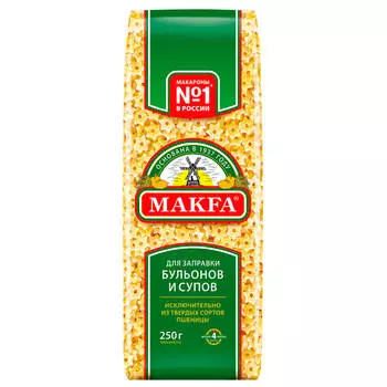 Макароны MAKFA 250г суповая засыпка звёздочки