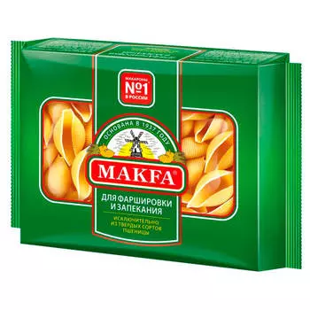 Макароны MAKFA 300г королевские ракушки