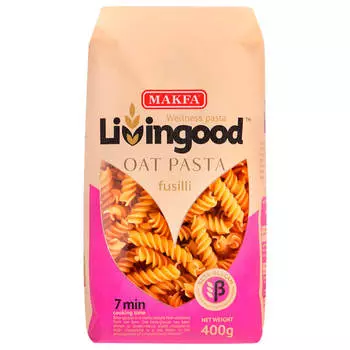 Макароны Makfa 400г Livingood Спирали овсяные