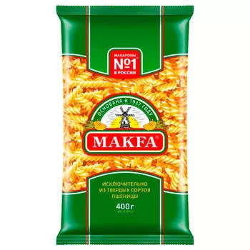 Макароны MAKFA 400г Спирали