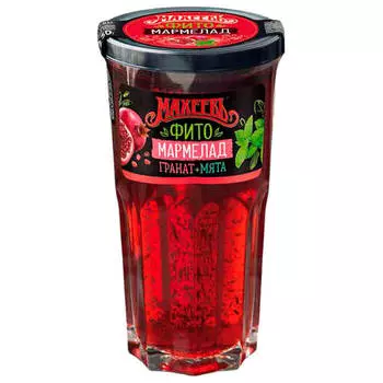 Мармелад Махеевъ 230 г гранатовый с мятой стакан