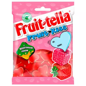 Мармелад жев. Фруттелла 70г фрут кисс с малиной ван мелле