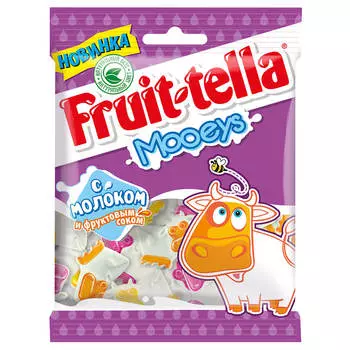 Мармелад жев. Фруттелла молочные коровки 65г ван мелле