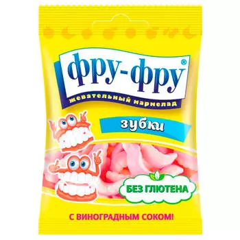 Мармелад жевательный Фру фру зубки 30г сладкая сказка