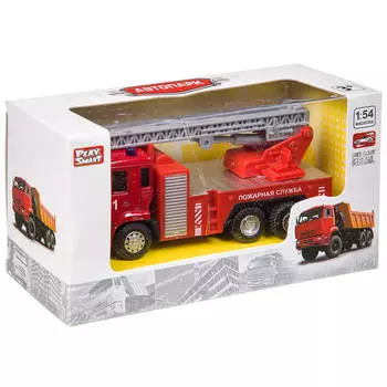Машина плэй смарт автопарк пожарная служба инерц а74100
