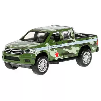 Машина технопарк тойота камуфляж 12 см инерц свет/звук металл 297499