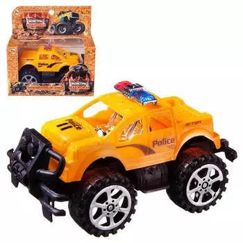 Машинка Abtoys спецтехника джип полиция инерционная желтый