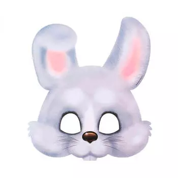 Маска карнавальная зайка 24 х 26,8см 603051 603051