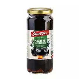 Маслины знаток 330 г б/к стекло