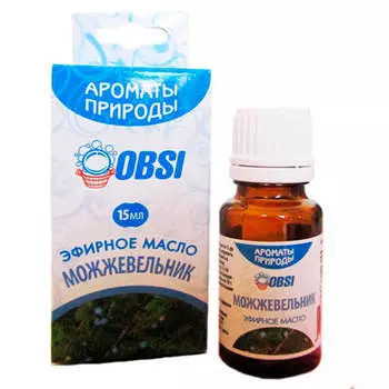 Масло эфирное OBSI 15мл можжевельник бм071