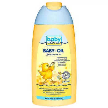 Масло BabyLine 250мл с миндальным маслом, ромашкой, масло жожоба