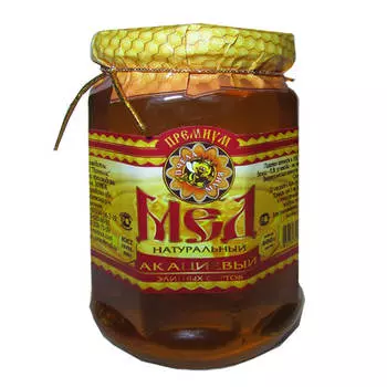 Мед натуральный пчела Маня Премиум акациевый 400г