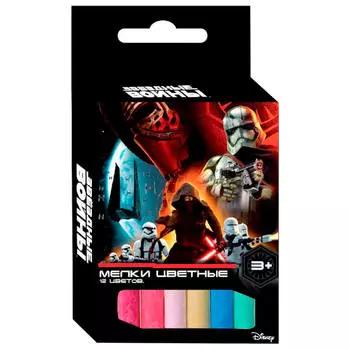 Мел цветной 12шт Centrum звездные войны 87441