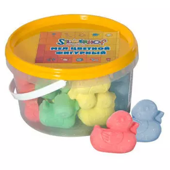 Мелки цветные эмошинс креатив уточки/морковки ведро 72922