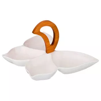 Менажница 28,5*21*14см 4 секции Lefard нэйтив 587-134