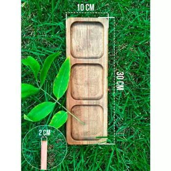 Менажница 30*10*2,5см Giaretti Natura прямоугольная дерево gr1056нат