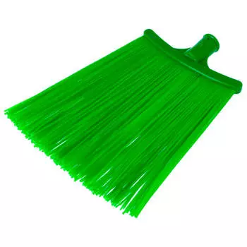 Метла синтетическая плоская зеленая