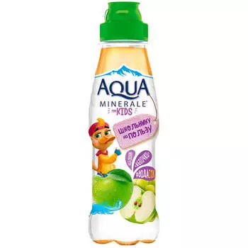 Минеральная вода Aqua Minerale kids яблоко 0,33л негаз пл/б