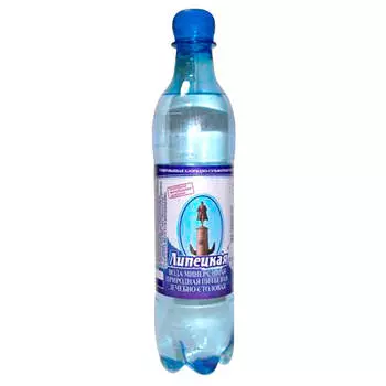 Минеральная вода Липецкая 0,5л газ пл/б Липецкпиво