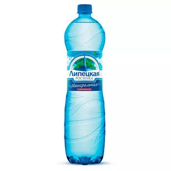 Минеральная вода Липецкая 1,5л газ пл/б
