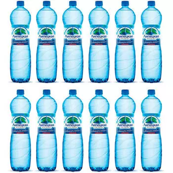 Минеральная вода Липецкая росинка 1,5л столовая газ пл/б