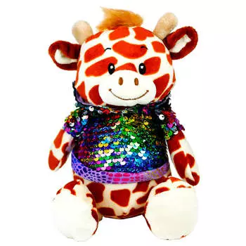 Игрушка мягкая Там-Там жираф с пайетками 12х10х18см нм9080-1/3