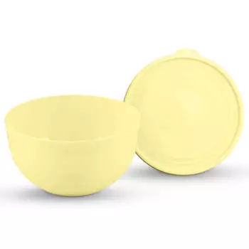 Миска 0,6л Полимербыт Line+крышка 4359400