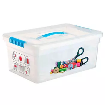 Ящик для хранения 10л FunBox хобби ручка 2 лотка fb2174