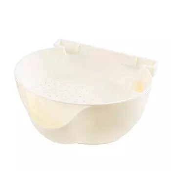 Миска с дуршлагом Ecoco белая