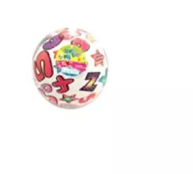 Мяч 22см буквы пвх в сетке