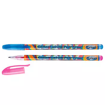 Набор ручек гелевых Европа Классный выбор 2шт цветные с блестками