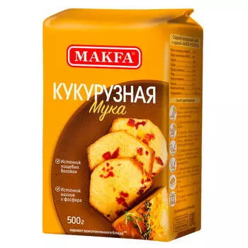 Мука MAKFA 500 г кукурузная
